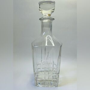 Vintage MCM square crystal square whiskey decanter